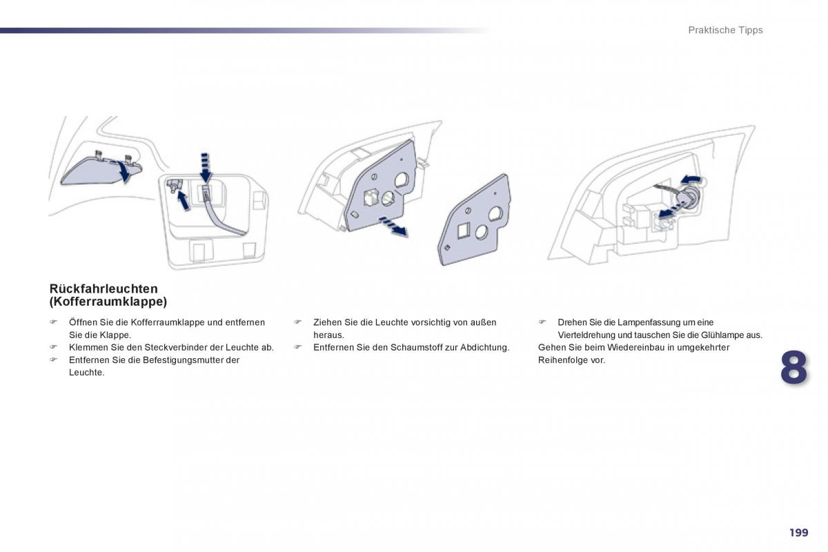 Peugeot 508 Handbuch / page 201