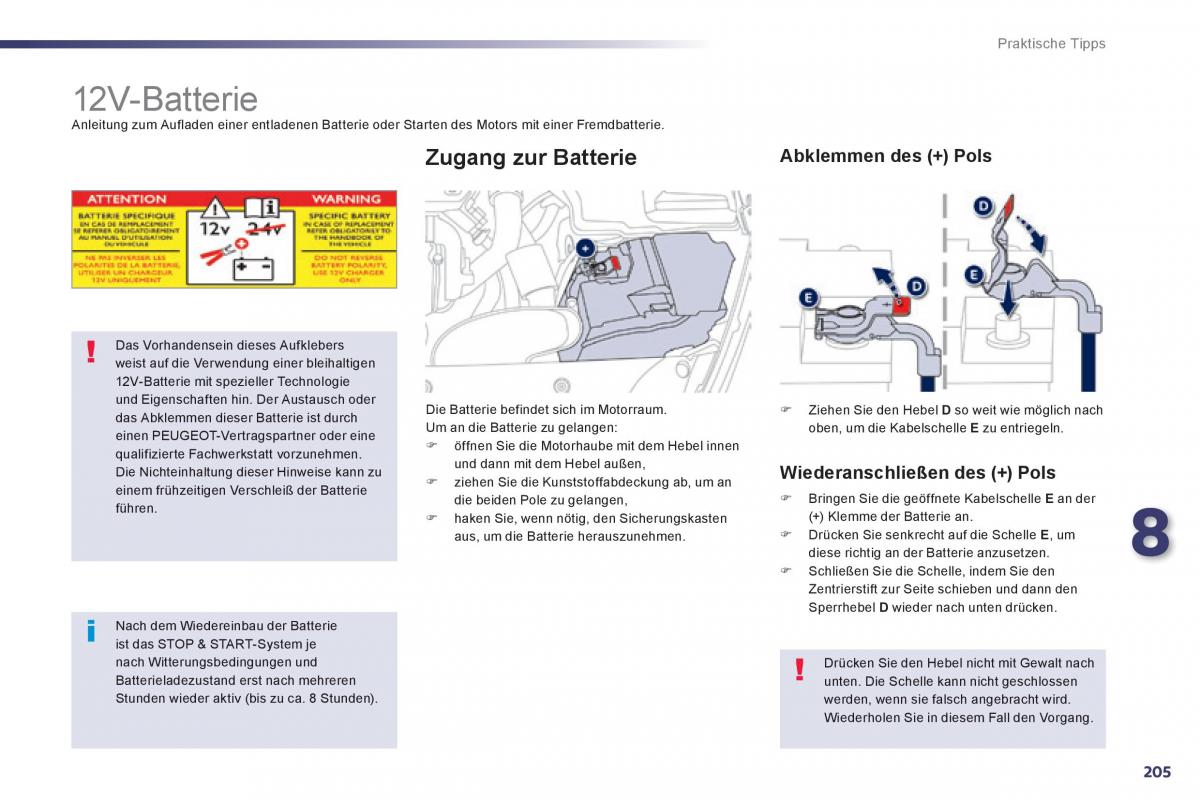 Peugeot 508 Handbuch / page 207