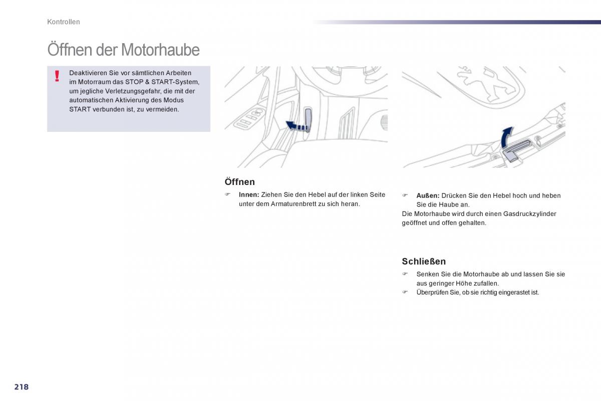 Peugeot 508 Handbuch / page 220