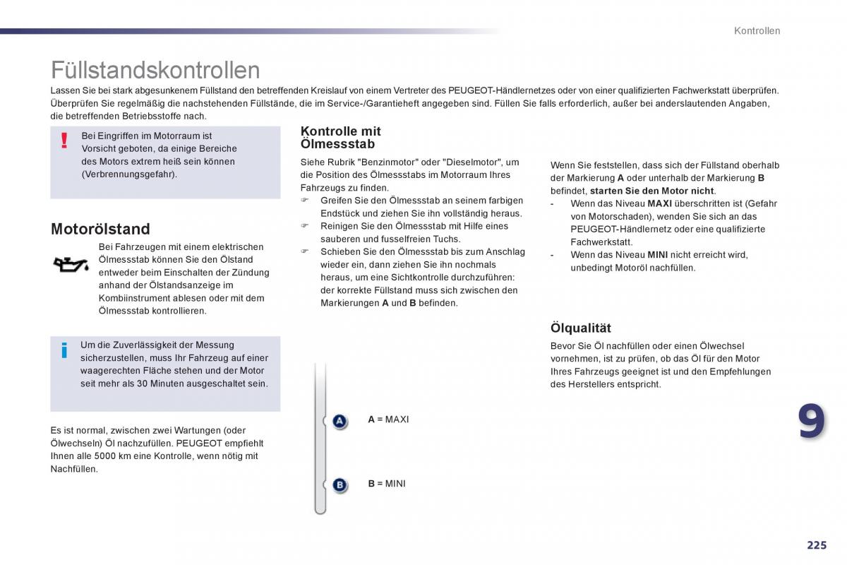 Peugeot 508 Handbuch / page 227