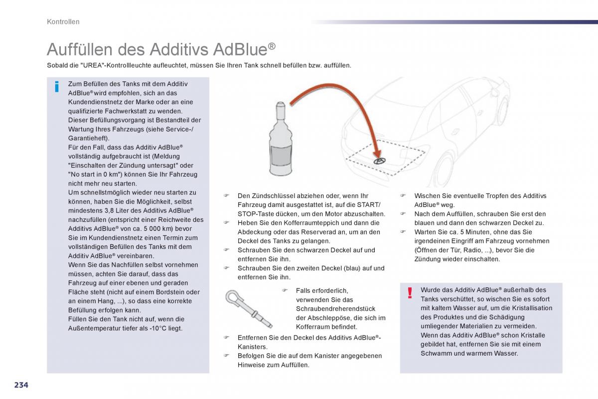 Peugeot 508 Handbuch / page 236