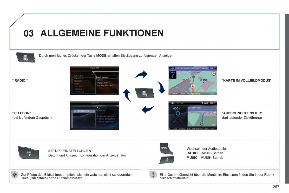 Peugeot 508 Handbuch / page 259