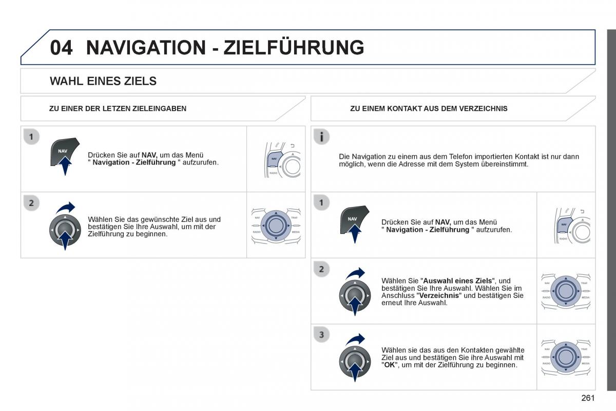 Peugeot 508 Handbuch / page 263