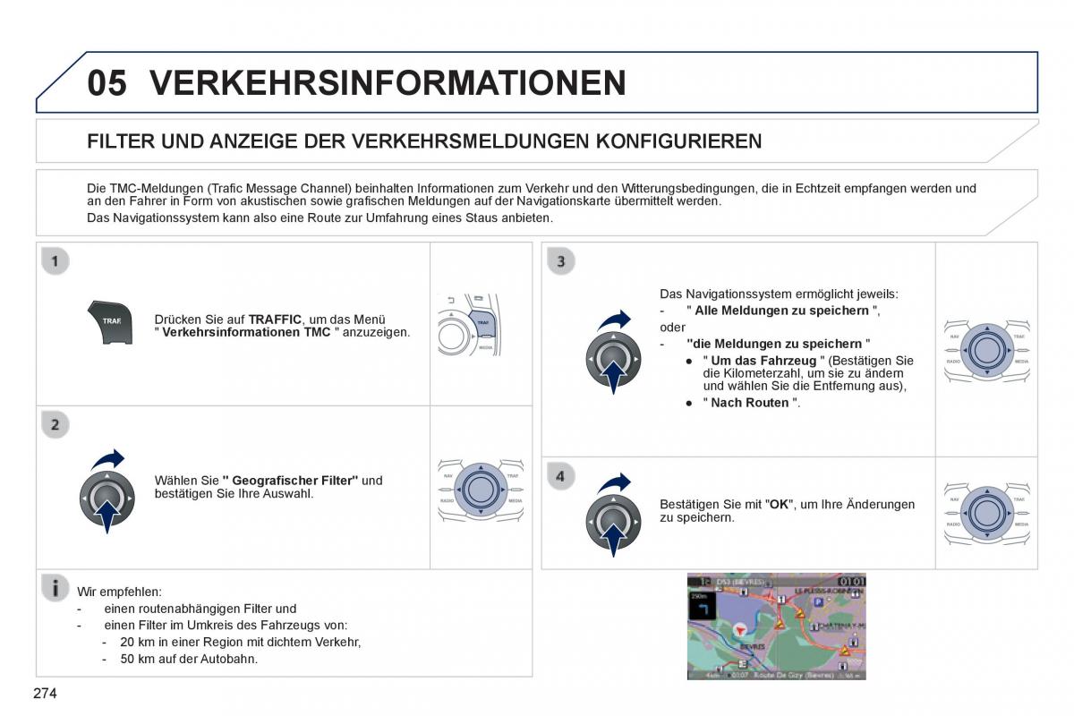 Peugeot 508 Handbuch / page 276