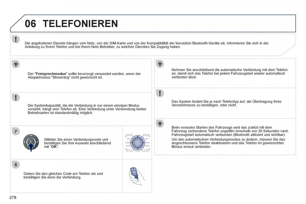 Peugeot 508 Handbuch / page 280