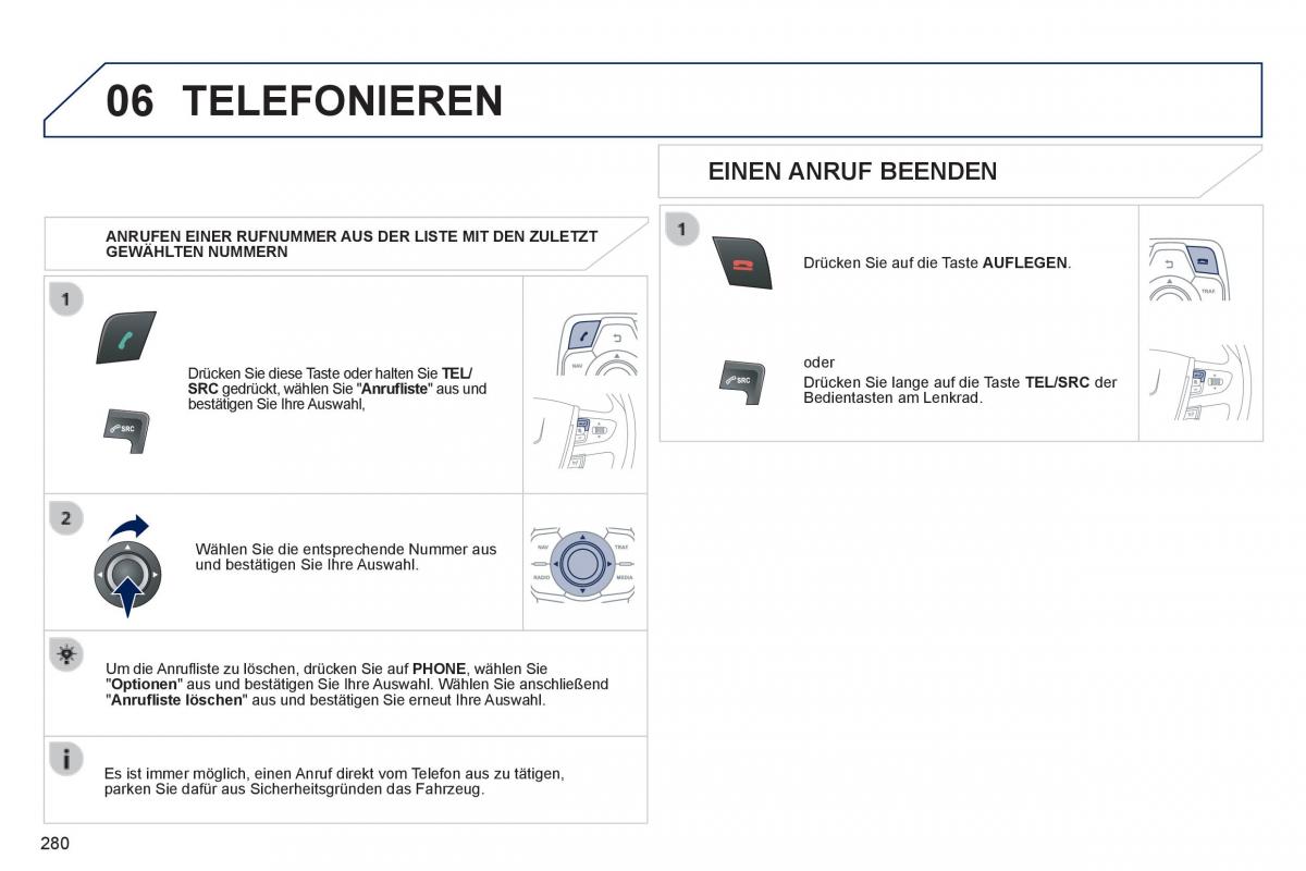 Peugeot 508 Handbuch / page 282