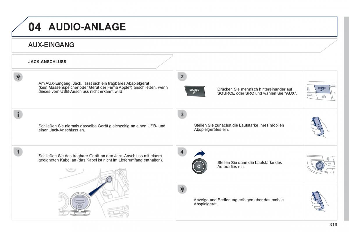 Peugeot 508 Handbuch / page 321