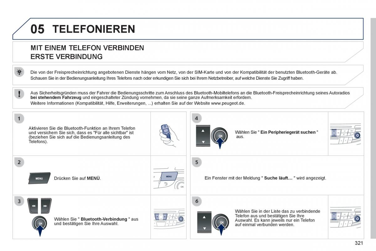 Peugeot 508 Handbuch / page 323