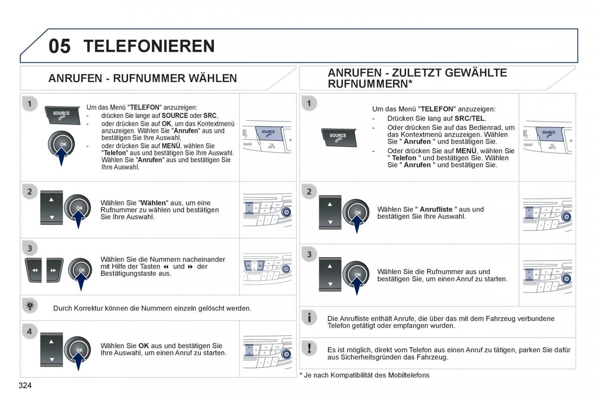 Peugeot 508 Handbuch / page 326