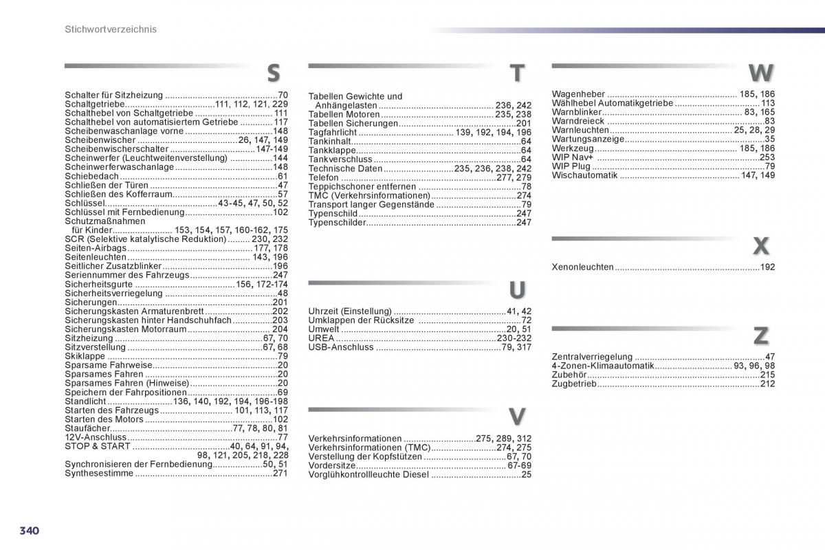 Peugeot 508 Handbuch / page 342