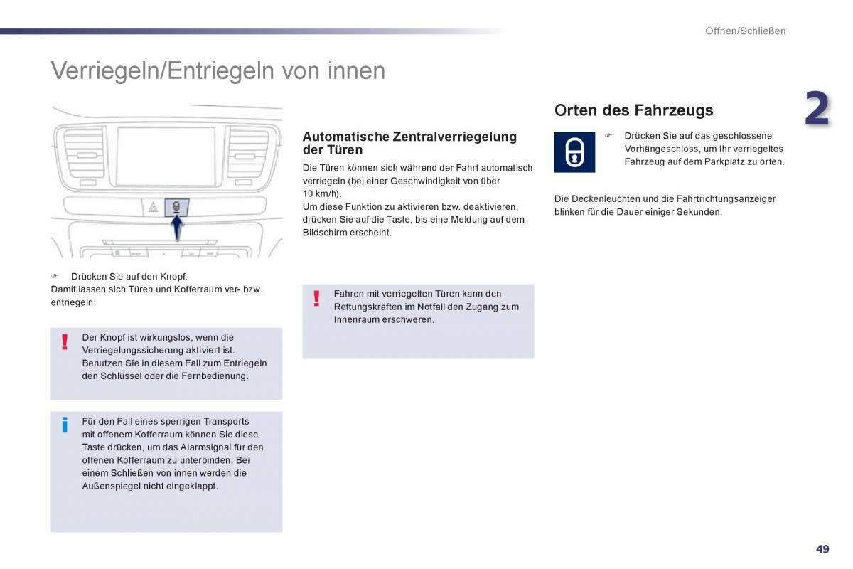 Peugeot 508 Handbuch / page 51