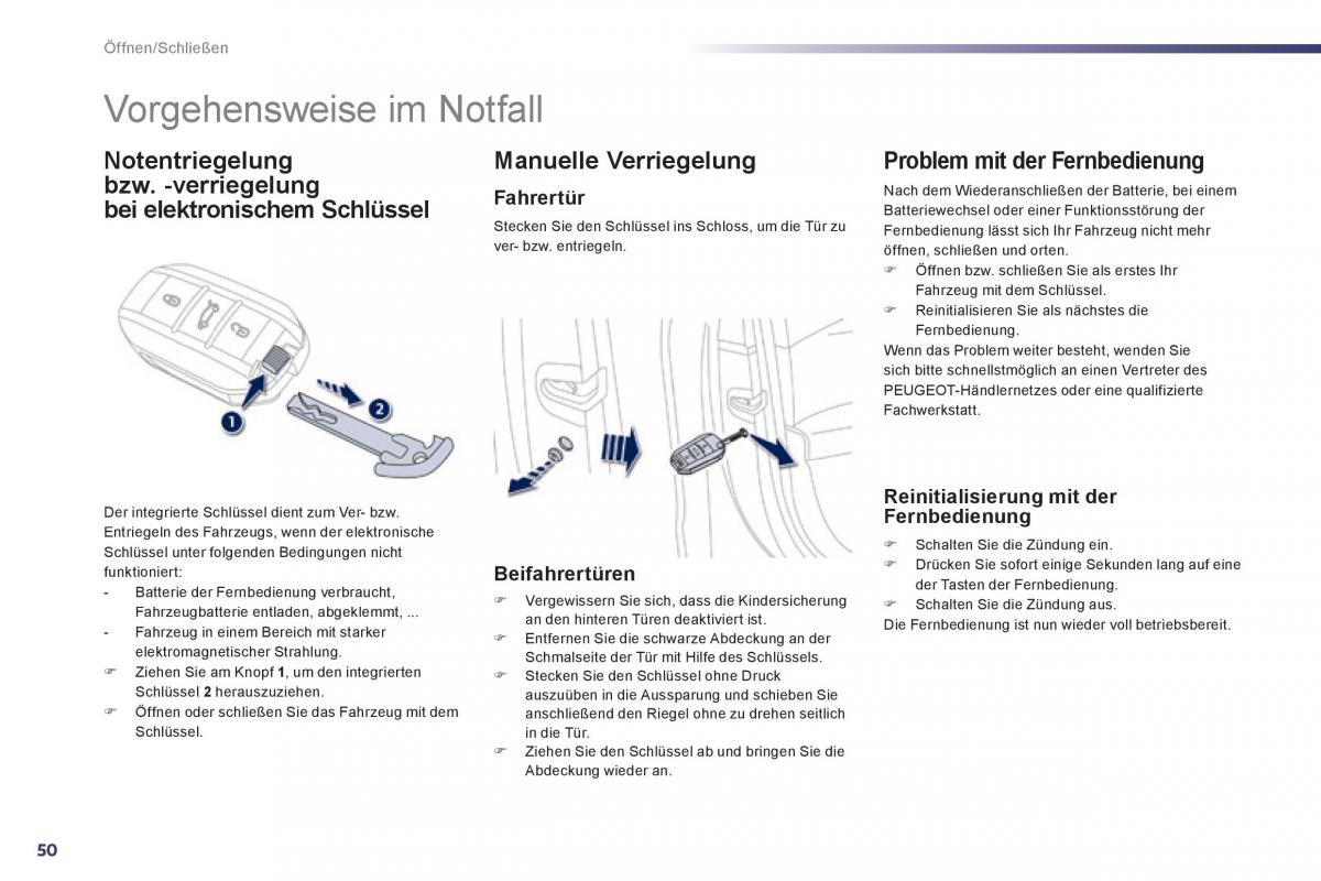 Peugeot 508 Handbuch / page 52