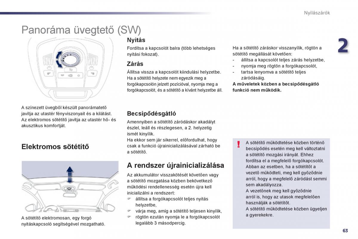 Peugeot 508 Kezelesi utmutato / page 65