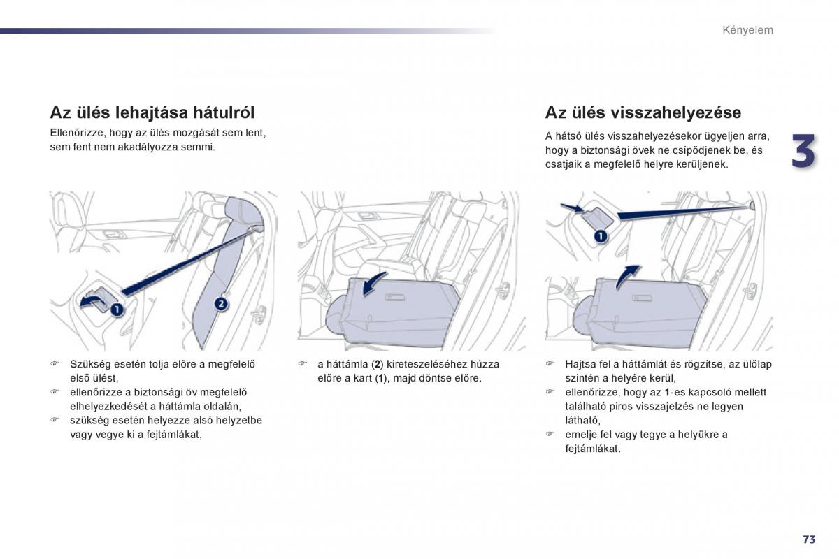 Peugeot 508 Kezelesi utmutato / page 75