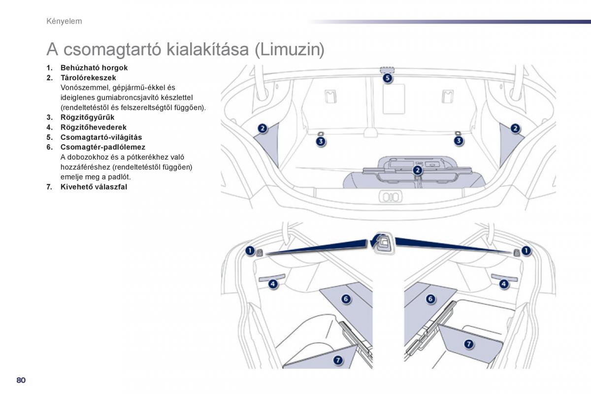 Peugeot 508 Kezelesi utmutato / page 82