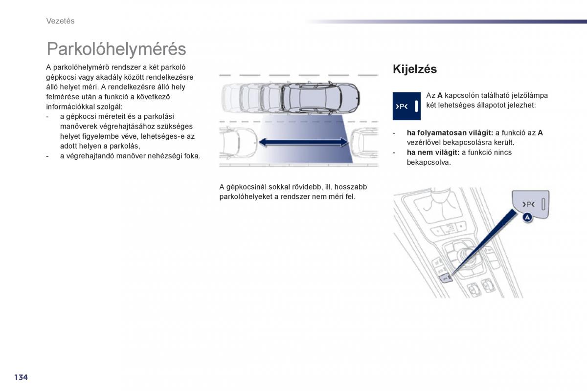 Peugeot 508 Kezelesi utmutato / page 136