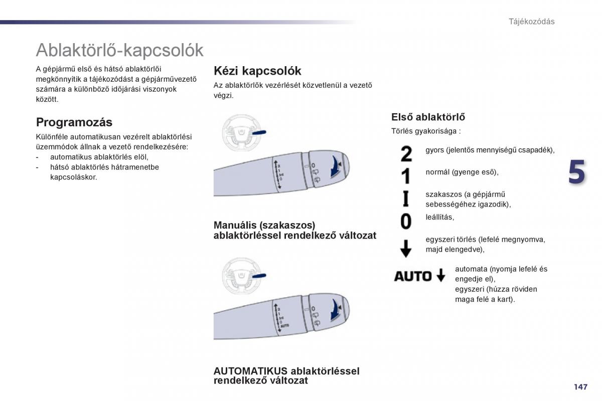 Peugeot 508 Kezelesi utmutato / page 149