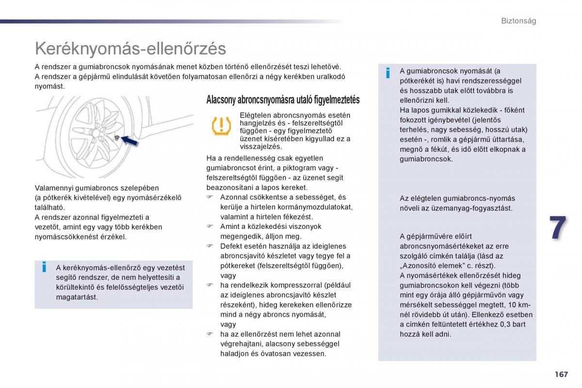 Peugeot 508 Kezelesi utmutato / page 169