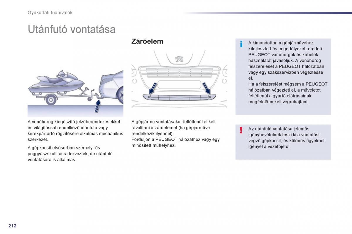 Peugeot 508 Kezelesi utmutato / page 214