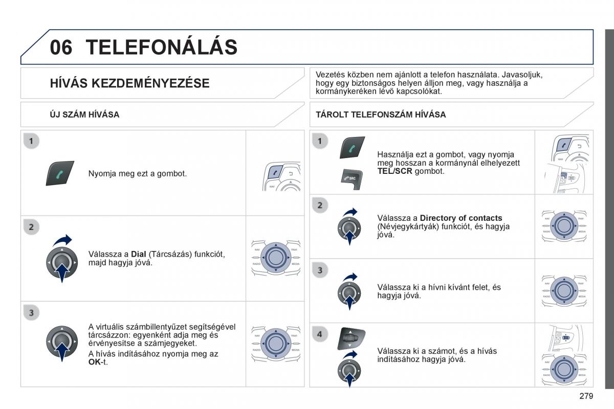 Peugeot 508 Kezelesi utmutato / page 281