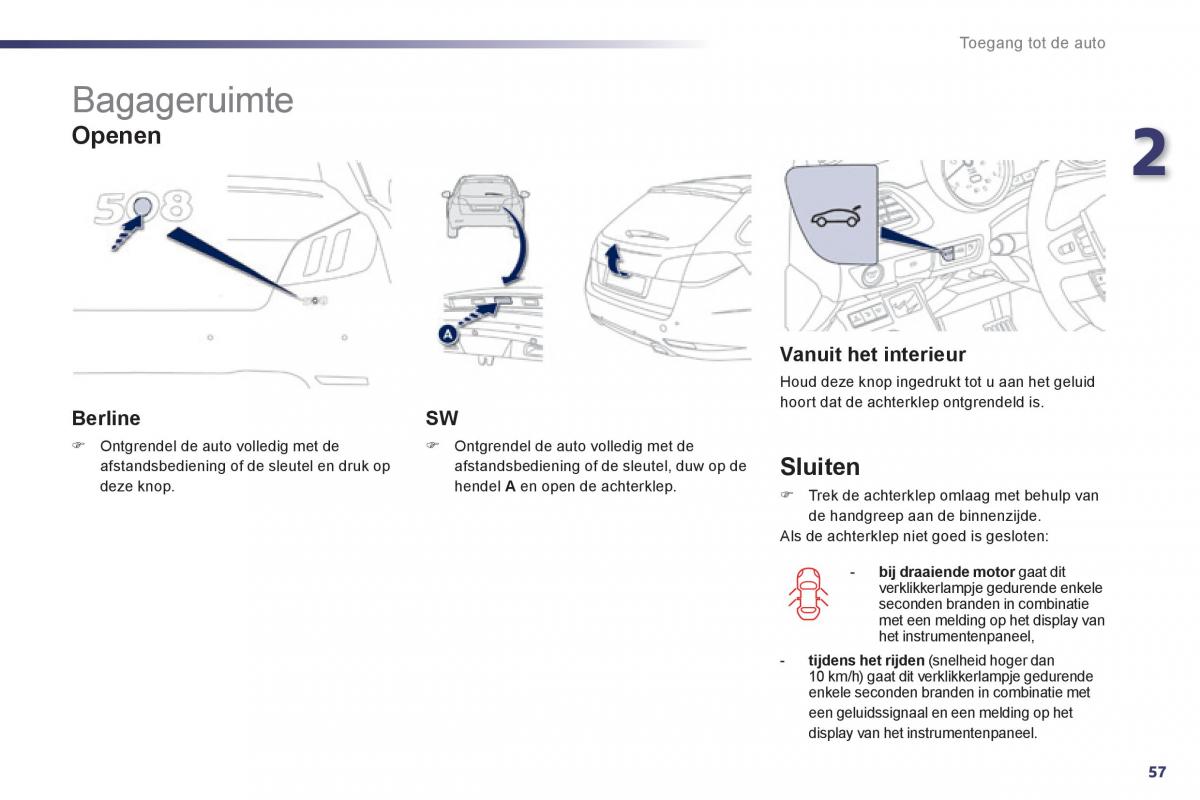 Peugeot 508 handleiding / page 59