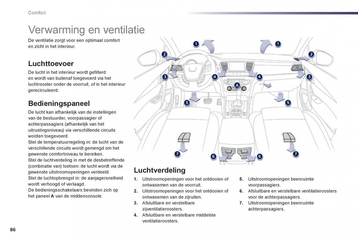 Peugeot 508 handleiding / page 88