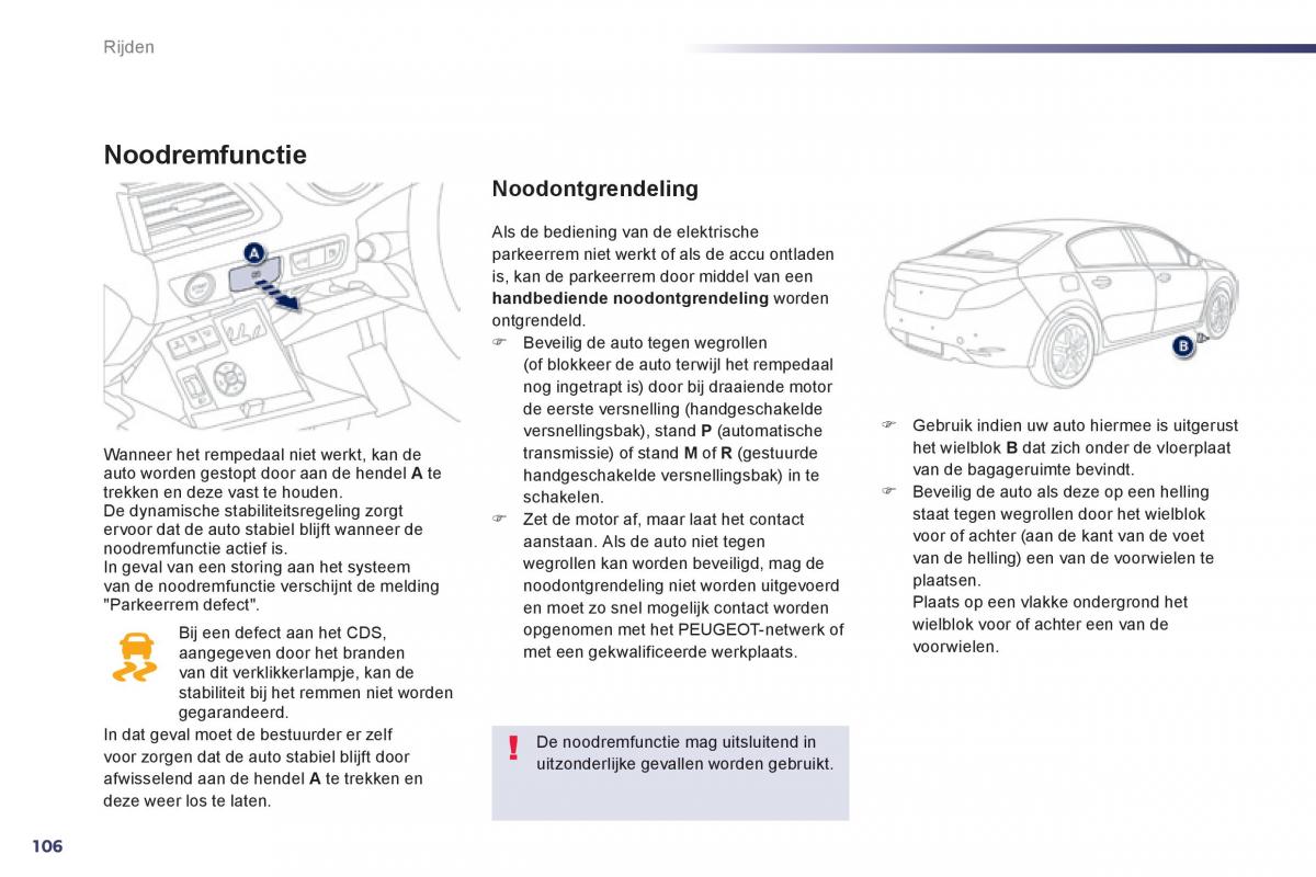 Peugeot 508 handleiding / page 108