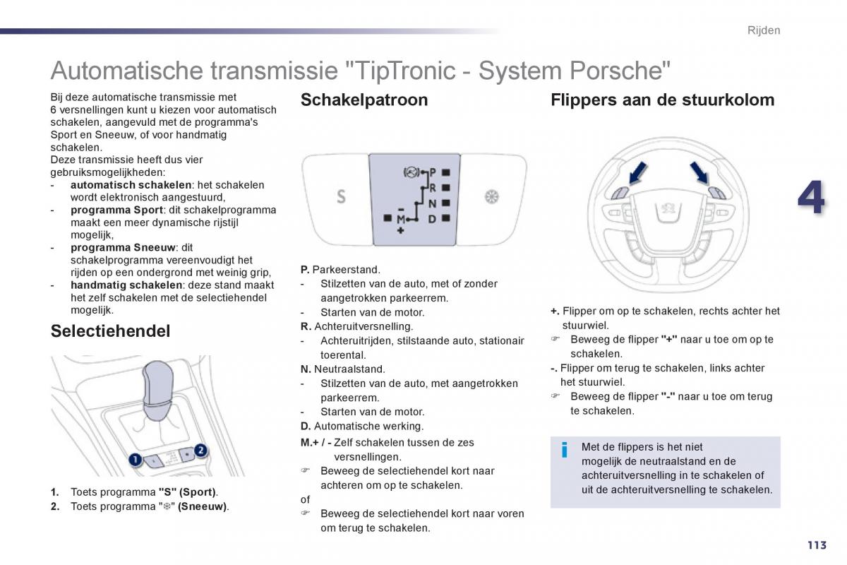 Peugeot 508 handleiding / page 115