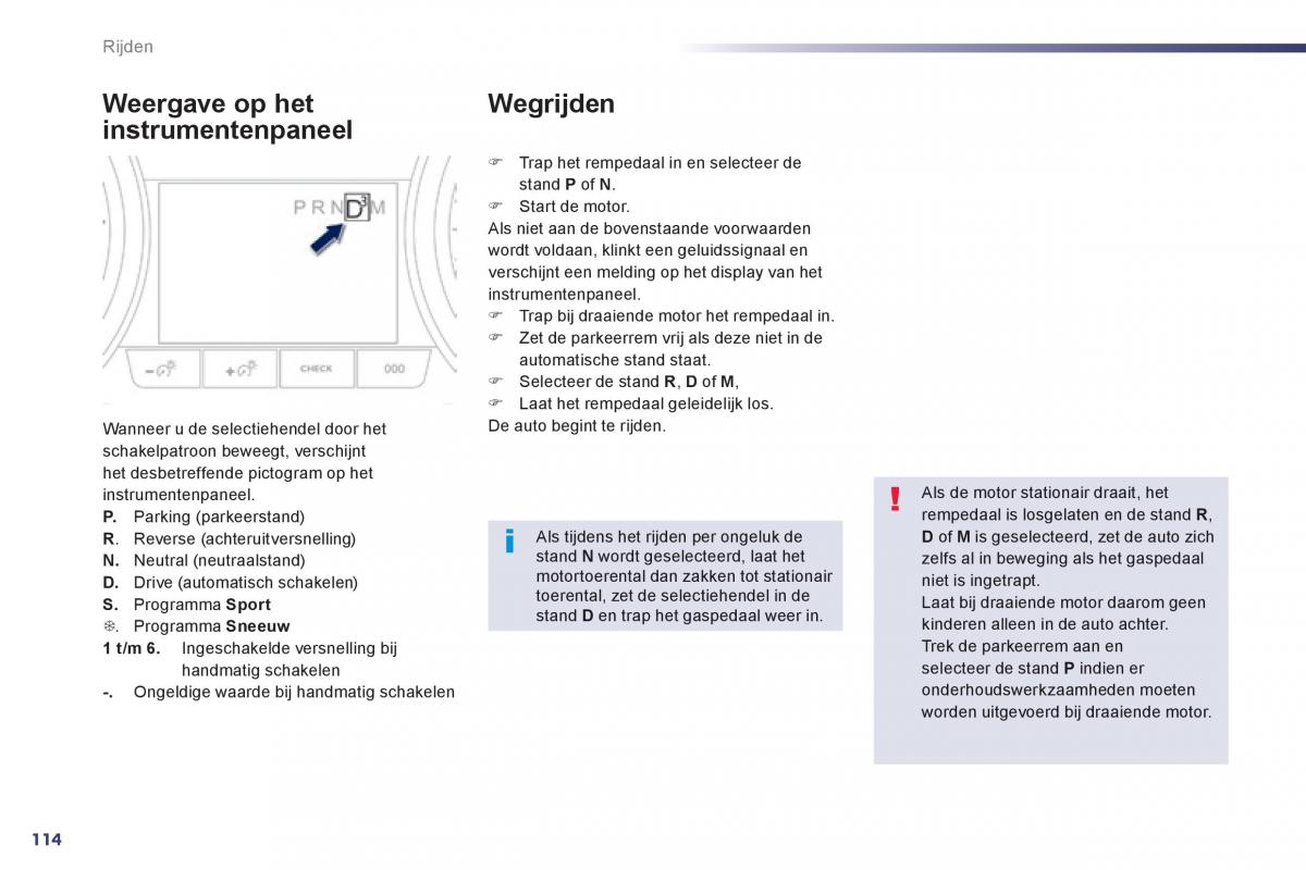 Peugeot 508 handleiding / page 116