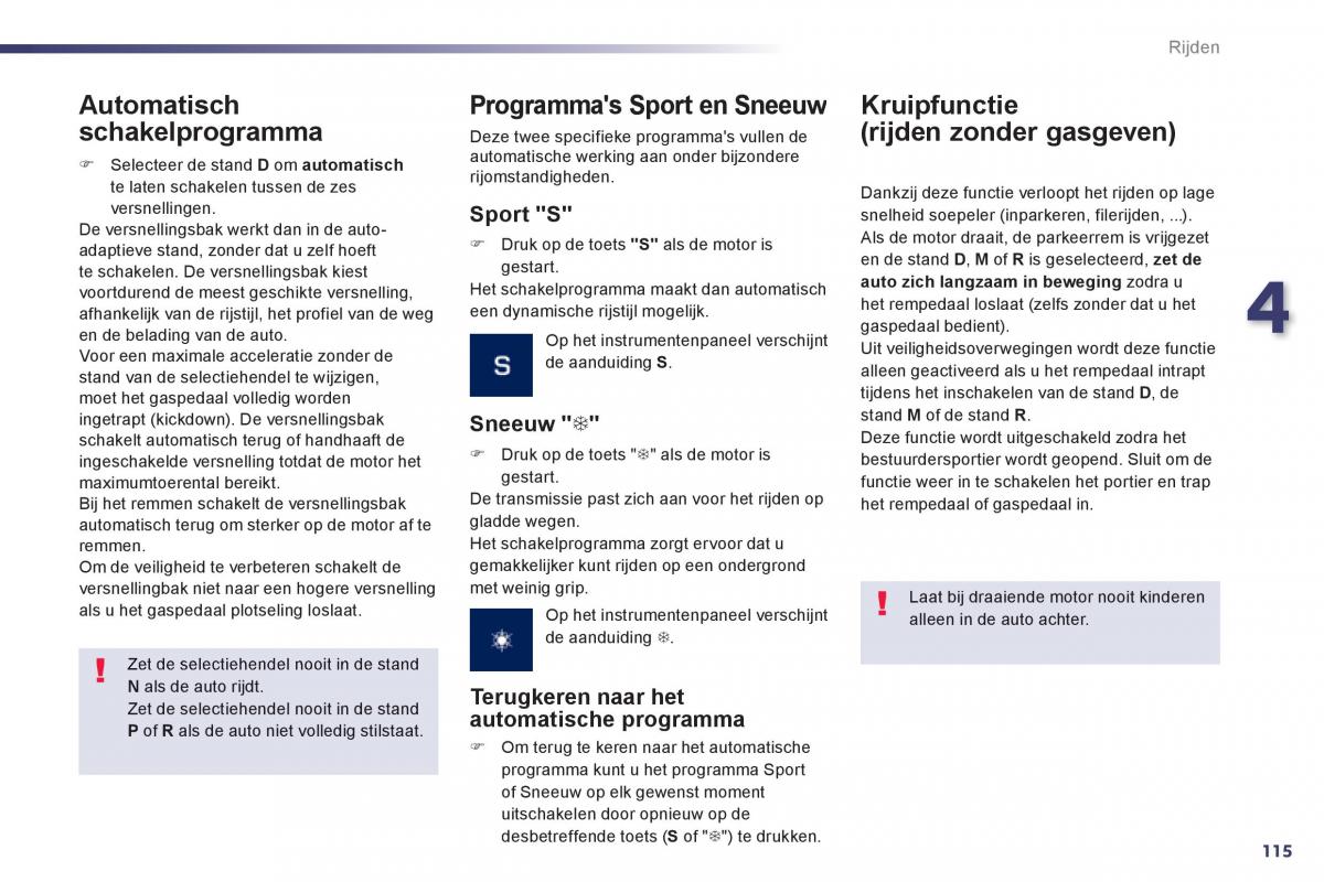 Peugeot 508 handleiding / page 117