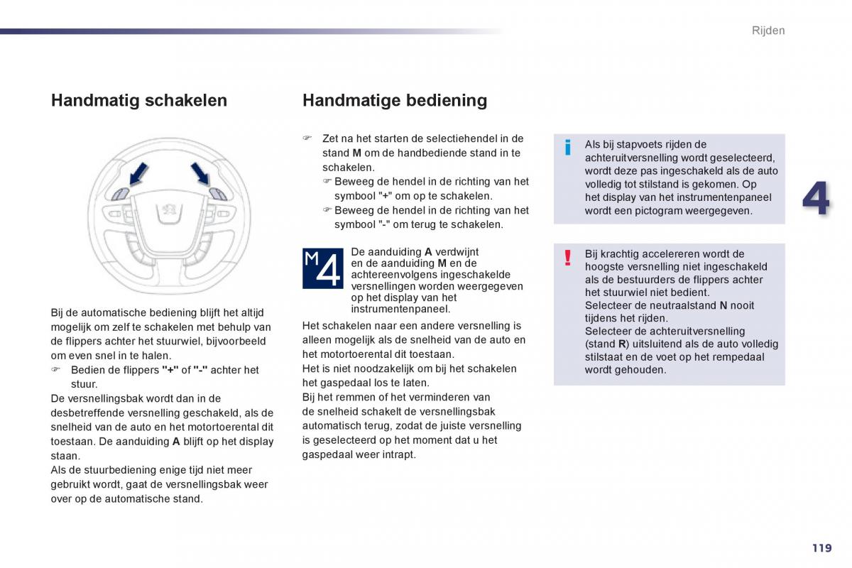 Peugeot 508 handleiding / page 121