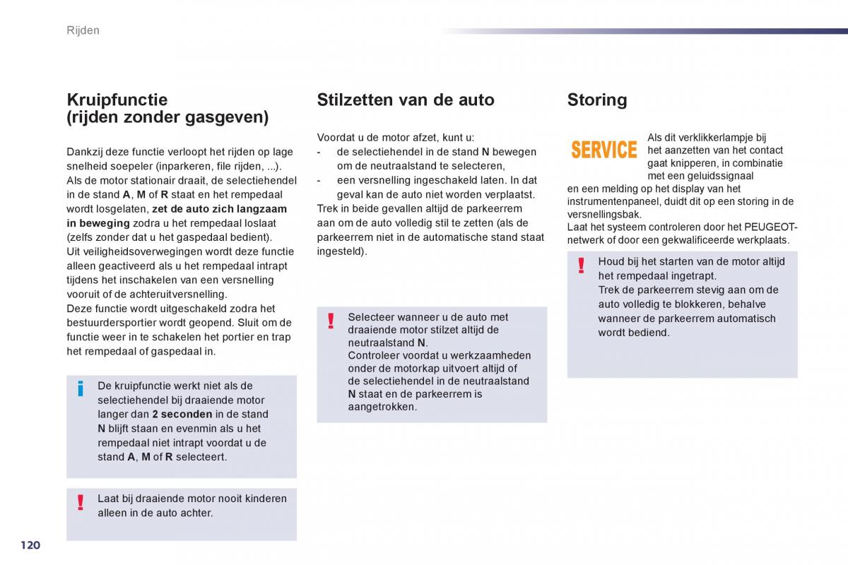 Peugeot 508 handleiding / page 122