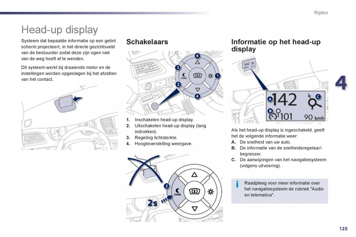 Peugeot 508 handleiding / page 127