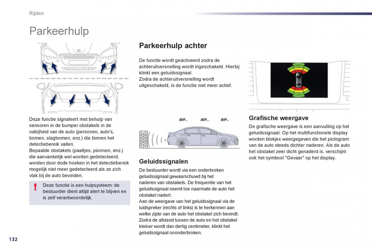 Peugeot 508 handleiding / page 134