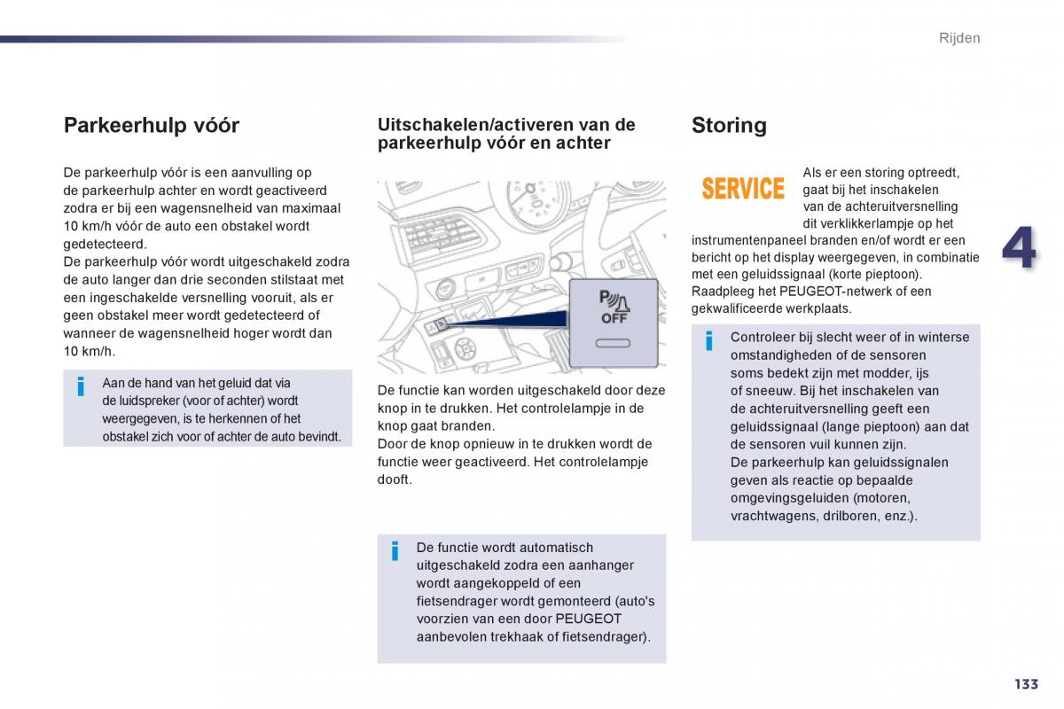 Peugeot 508 handleiding / page 135