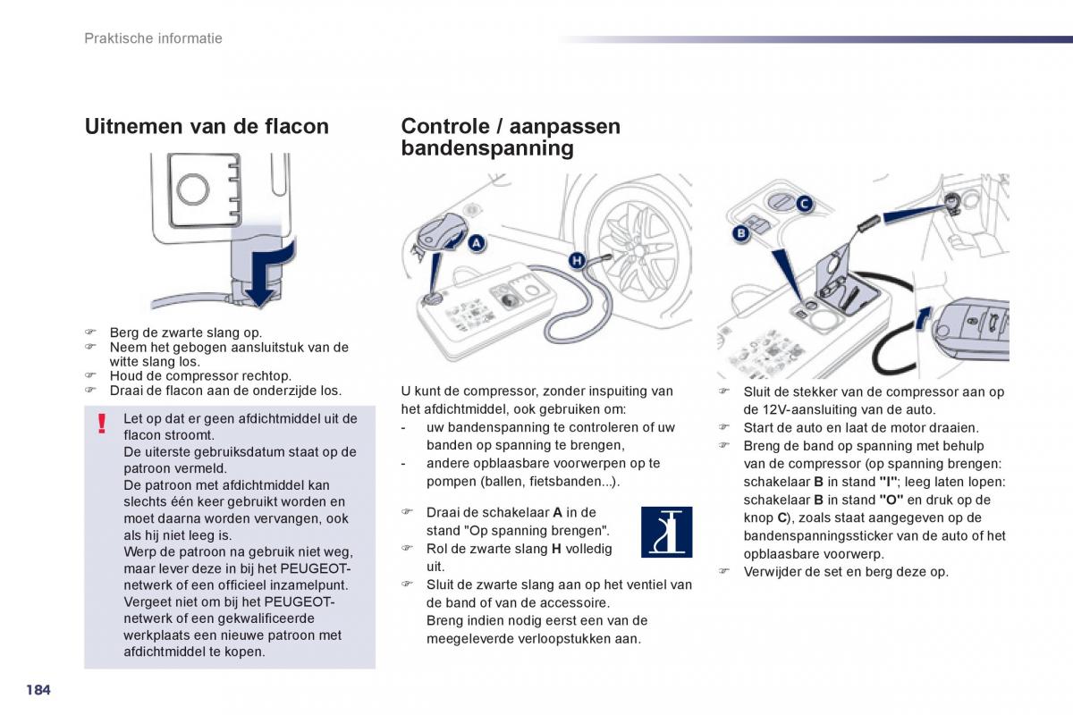 Peugeot 508 handleiding / page 186