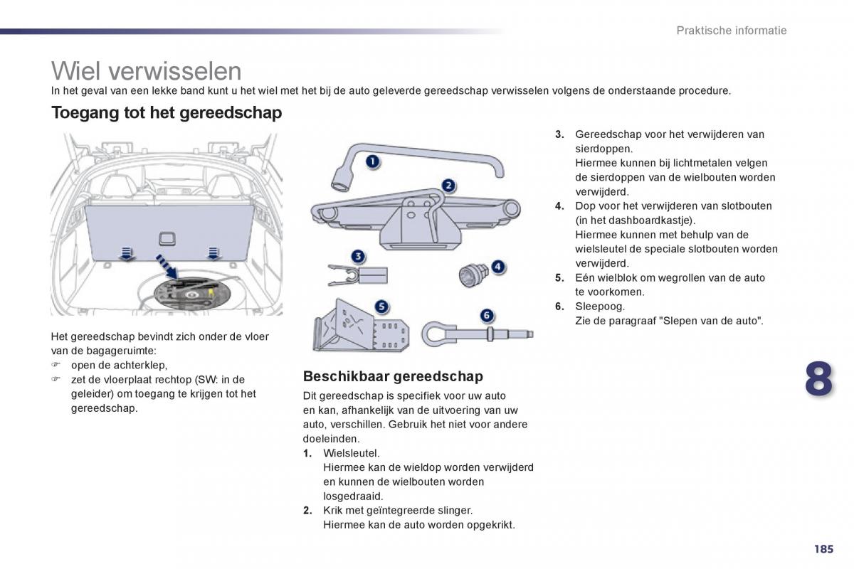 Peugeot 508 handleiding / page 187