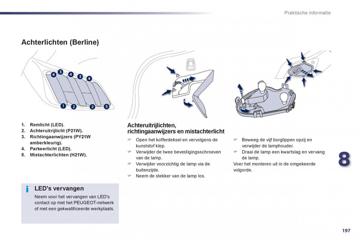 Peugeot 508 handleiding / page 199