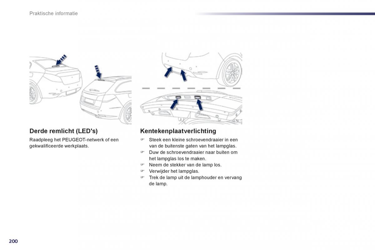 Peugeot 508 handleiding / page 202