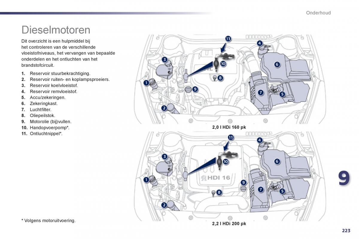 Peugeot 508 handleiding / page 225