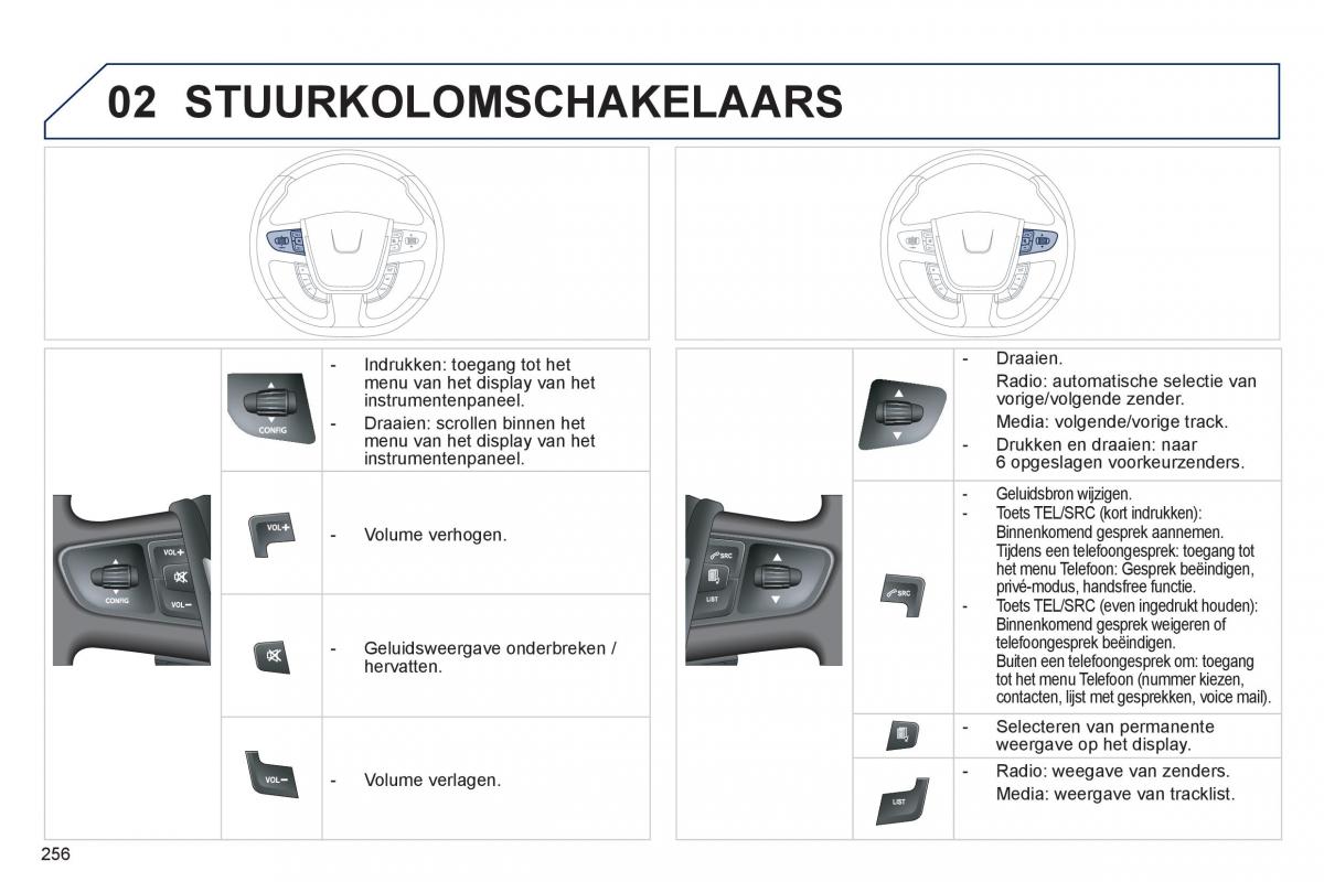 Peugeot 508 handleiding / page 258