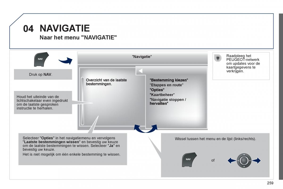 Peugeot 508 handleiding / page 261