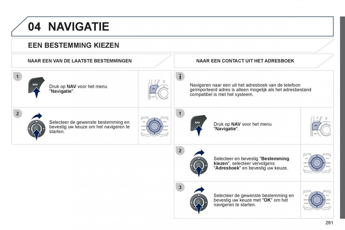 Peugeot 508 handleiding / page 263