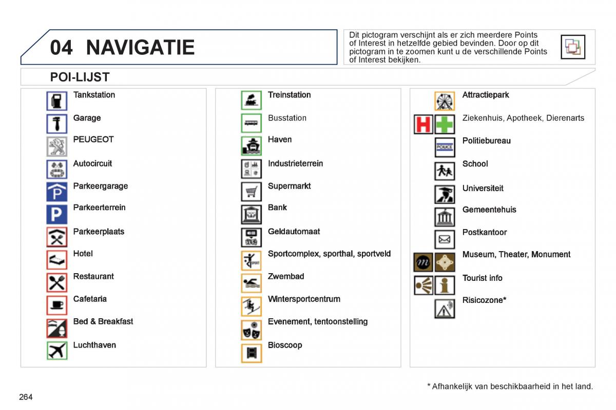 Peugeot 508 handleiding / page 266