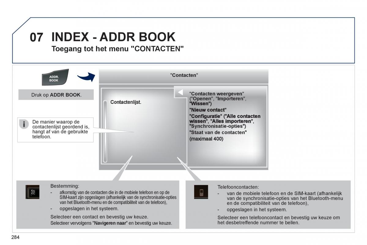 Peugeot 508 handleiding / page 286