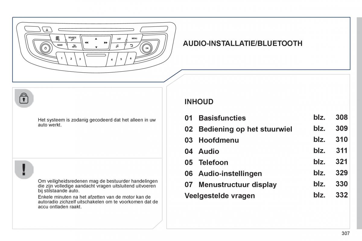 Peugeot 508 handleiding / page 309