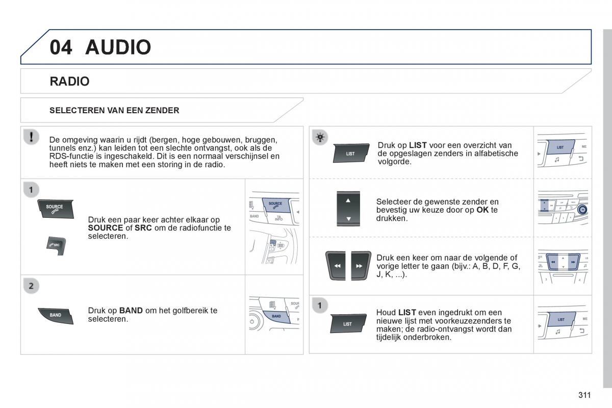 Peugeot 508 handleiding / page 313