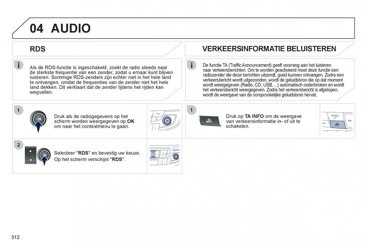 Peugeot 508 handleiding / page 314