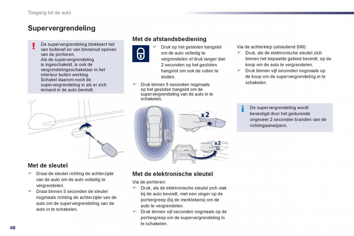 Peugeot 508 handleiding / page 50