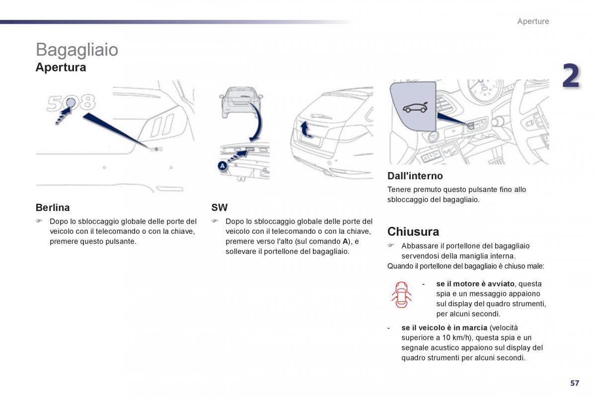 Peugeot 508 manuale del proprietario / page 59